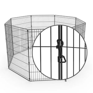 Advwin - Pet Playpen Dog Dence Exercise Pen 8 Panel 30 inch - petservo