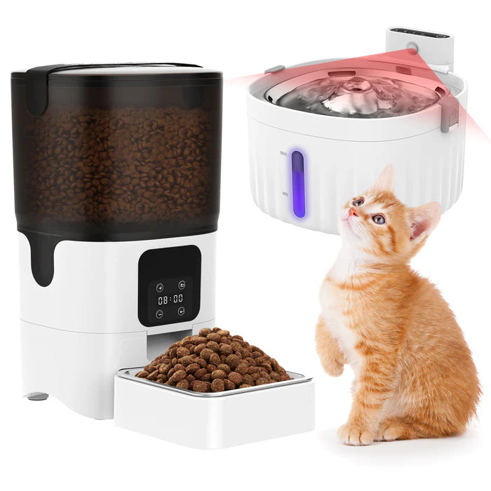 Advwin - Automatic Cat Feeder & Pet Water Fountain