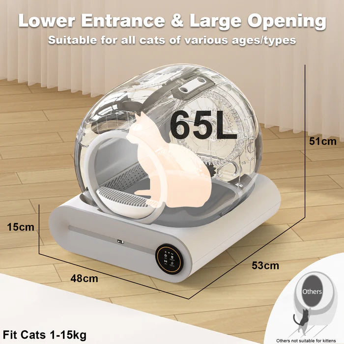 Advwin - Smart Cat Litter Box Self Cleaning Odor-Removal - PetServo-1
