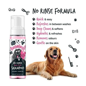 Bugalugs - 200ml No Rinse Baby Fresh Dog Shampoo - Petservo