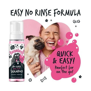 Bugalugs - 200ml No Rinse Baby Fresh Dog Shampoo - Petservo