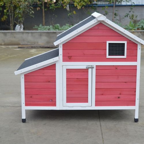 YES4PETS - Red Chicken Coop Rabbit Hutch Cat Cage Hen Chook House