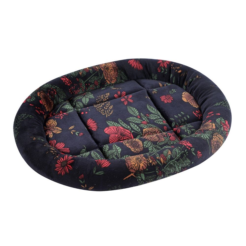 Floral-patterned pet bed on a white background at Pet Servo