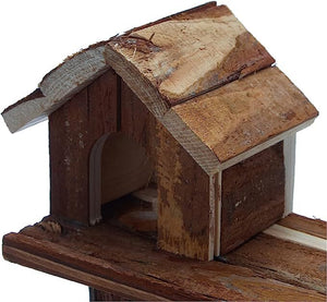 YES4PETS - Wooden Hamster Castle House Shelter Toy - Pet Servo