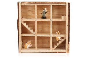YES4PETS - Wooden Maze Playground for Small Pets - Pet Servo