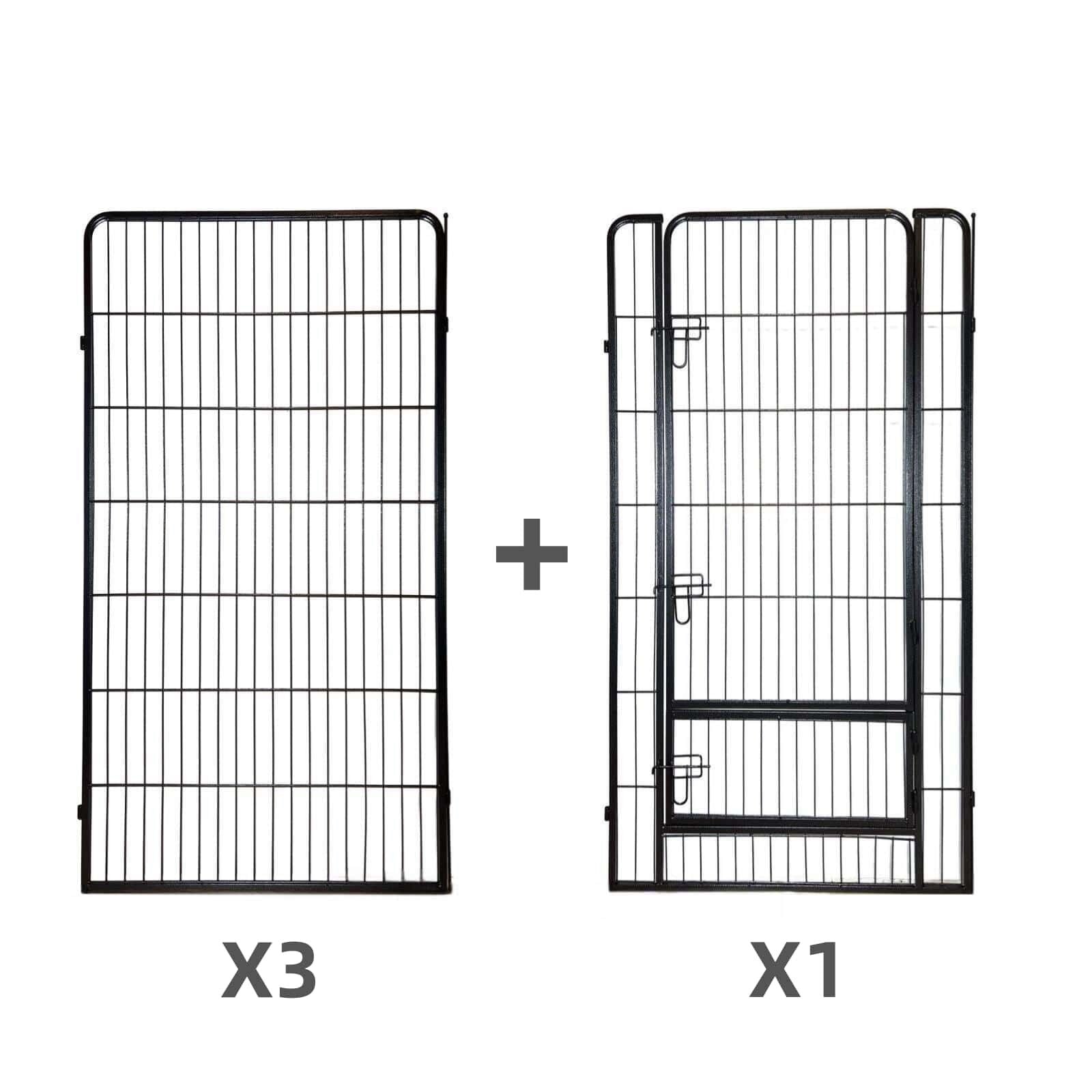 Diagram showing three identical panels and one additional panel with a '+' symbol at Pet Servo