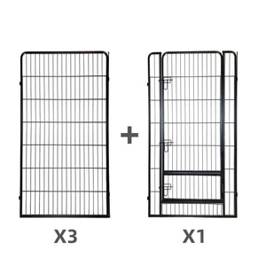 Diagram showing three identical panels and one additional panel with a '+' symbol at Pet Servo