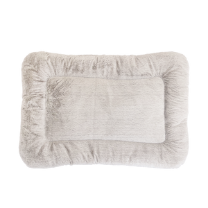 Fluffy gray pillow on a white background at Pet Servo