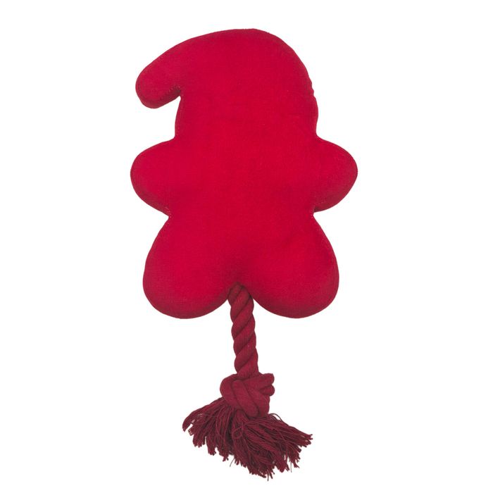 Happy Tails - Christmas Santa With Rope Dog Toy 31 x 16 x 6cm