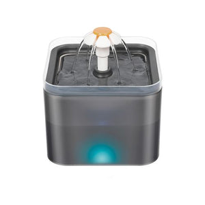 YES4PETS Automatic Electric Pet Water Fountain LED Black - Pet Servo