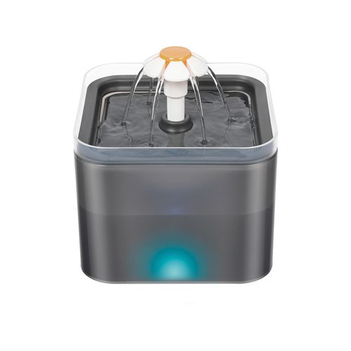 YES4PETS Automatic Electric Pet Water Fountain LED Black - Pet Servo