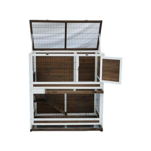 Buy online YES4PETS 118cm XL Double Storey Rabbit Hutch&Cage with Tray-PetServo