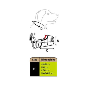 Flamingo - Extra Large Dog Muzzle - petservo