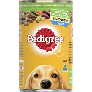 Pedigree - Homestyle With Lamb Pasta & Veggies Wet Dog Food Can 1.2kg - Petservo