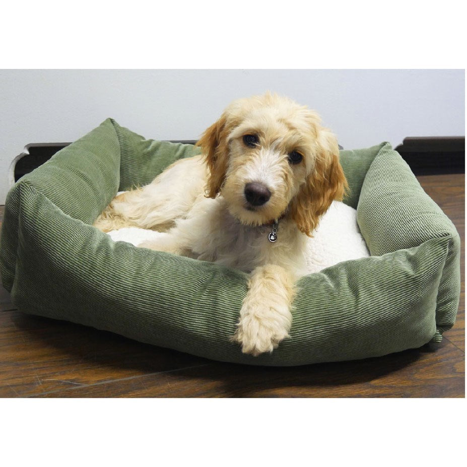 Rosewood - Forest Green Cord/Fleece Square