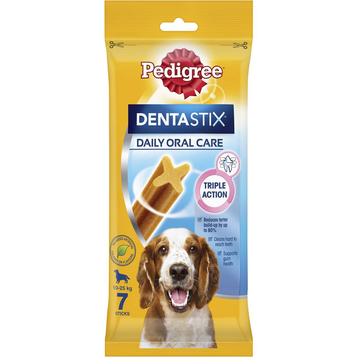 Pedigree - Dentastix Medium Dental Dog Treats Daily Oral Care Chews 7 Pack - Petservo