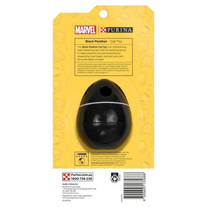 Marvel Purina Black Panther cat toy packaging on a white background