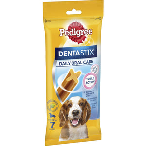 Pedigree - Dentastix Medium Dental Dog Treats Daily Oral Care Chews 7 Pack - Petservo