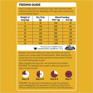 Pedigree - Adult Dry Dog Food With Real Beef 3kg - Petservo
