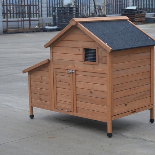 YES4PETS Brown Chicken Coop Rabbit Hutch Cat Cage Hen House - PetServo