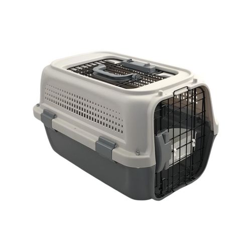 YES4PETS Small Dog Cat Rabbit Crate Pet Carrier Parrot Cage Grey-1