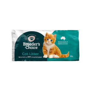 Breeders Choice - 99 percent Recycled Paper Cat Litter - Petservo