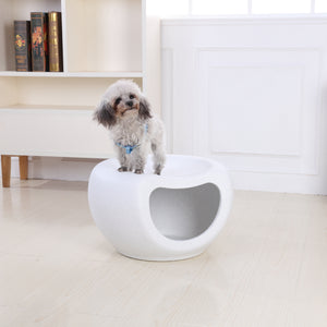 Shop online YES4PETS Cat Bed Cave & Small Dog House White Igloo Pod - Pet Servo