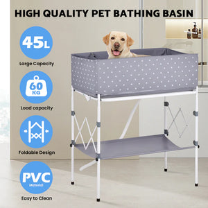 Buy Advwin Elevated & Foldable Pet Grooming Bath Tub at Pet Servo-2