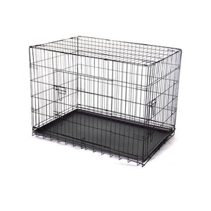 YES4PETS 30' Collapsible Metal Dog Crate Cage with Tray - Pet Servo