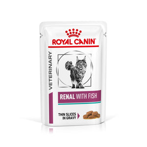 Royal Canin - Veterinary Diet Renal Fish Adult Wet Cat Food 85g x 12 - Petservo