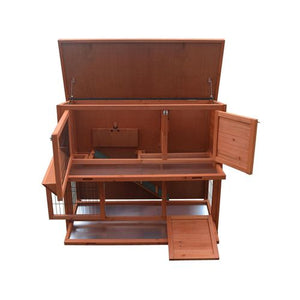 YES4PETS 120cm XL Double Storey Rabbit Hutch Cage with Tray - PetServo-4