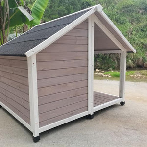 Shop YES4PETS Timber Dog Kennel Wooden Cabin 130x105x100cm - PetServo