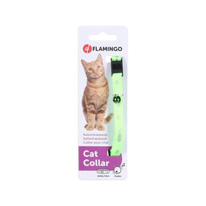 Flamingo - Ziggi 20-35cm Green Cat Collar - petservo