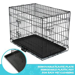 Advwin - Metal Dog Cage Pet Crate - petservo
