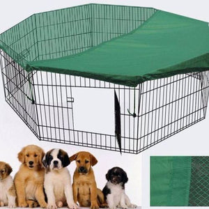 YES4PETS - 30' Dog Playpen Exercise Puppy Fence with Cover - Pet Servo