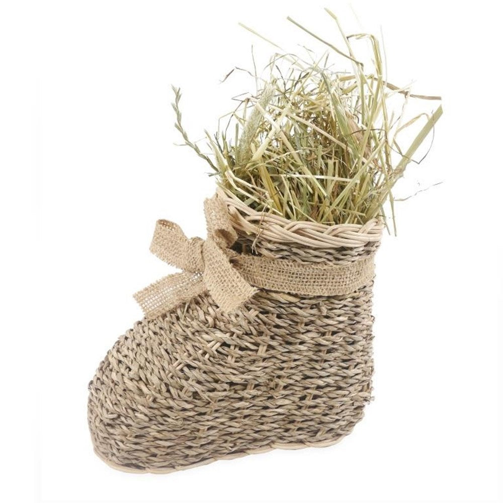 Rosewood - Woven Hide 'n' Forage Santa Boot - Petservo