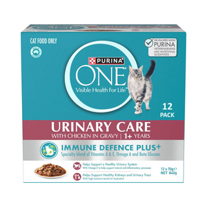 Purina One - Cat Food Urinary Care Chicken In Gravy 70g X 12 Pack - Petservo