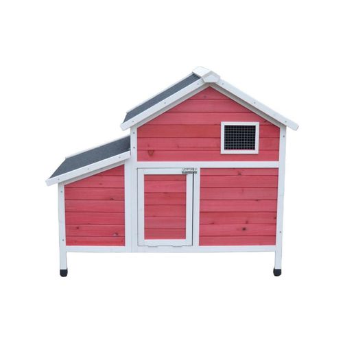 YES4PETS - Red Chicken Coop Rabbit Hutch Cat Cage Hen Chook House