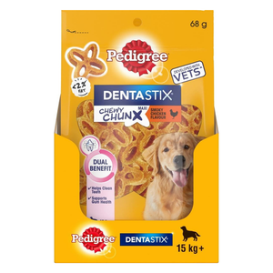Pedigree Dentastix Chewy Chunx Treats Maxi Smoky Chicken at Pet Servo