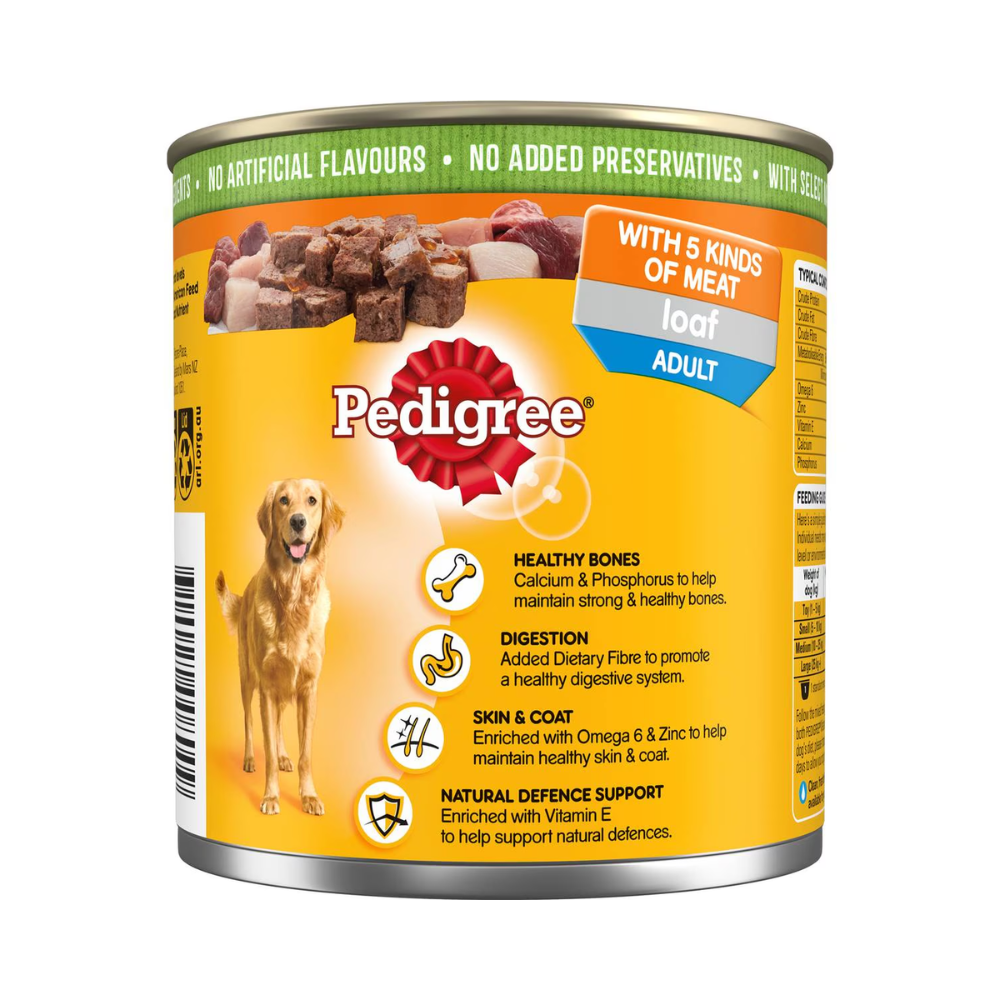 Pedigree - 5 Meats Wet Dog Food 700g - Petservo