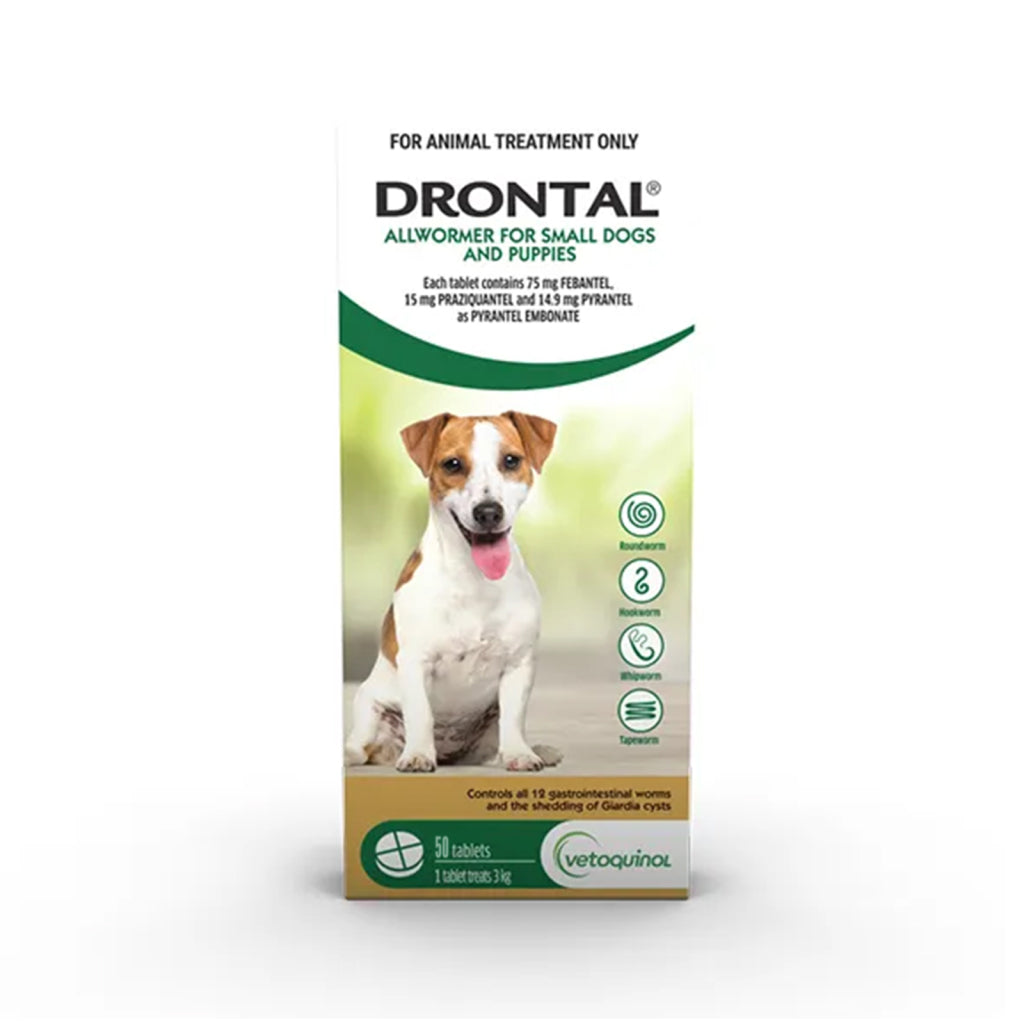 Drontal - Wormers Tabs For Dogs 3Kg (Green)