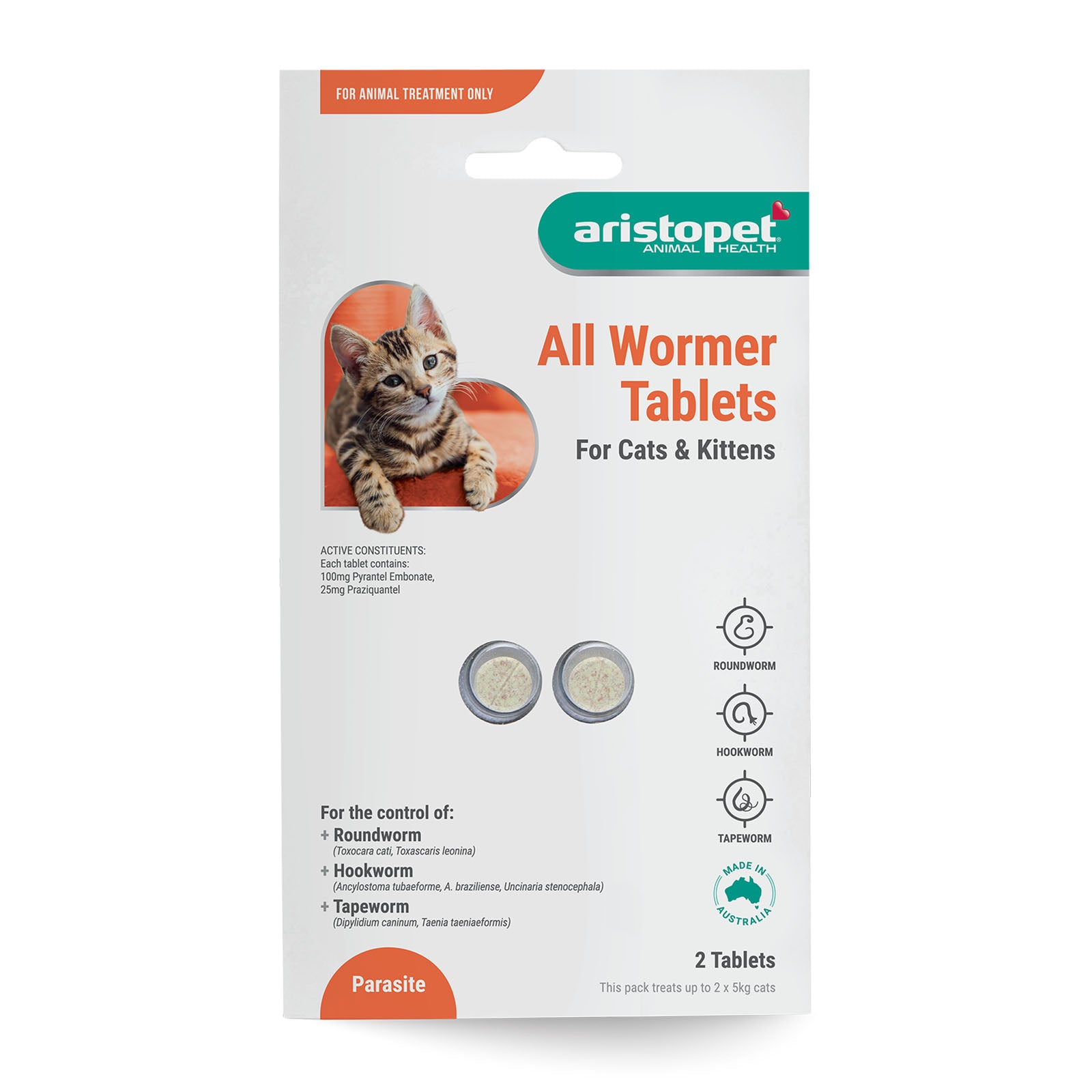 Aristopet - All Wormer Tablets For Cats/Kittens