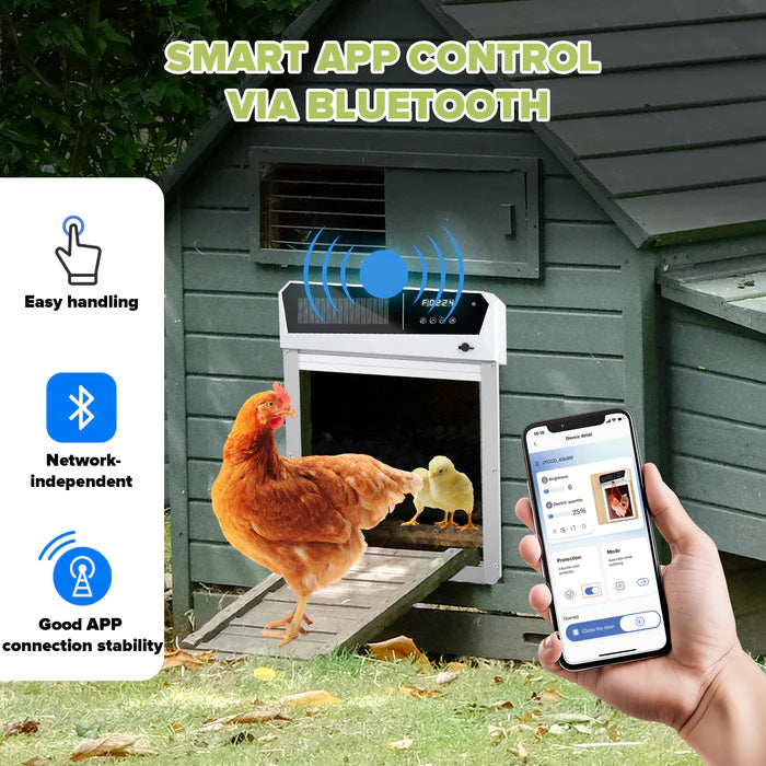 Advwin - Solar Powered Automatic Chicken Coop Door