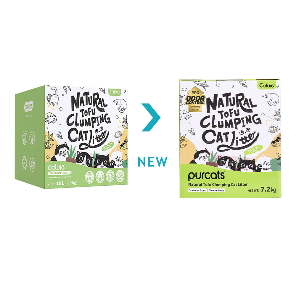 CATURE - Tofu Clumping Cat Litter Green Tea 18L/7.2Kg