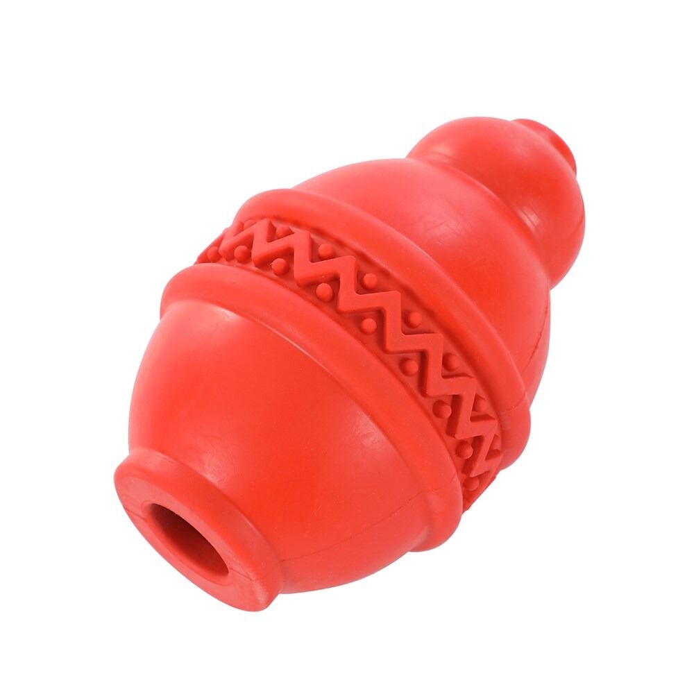 Red textured dog toy on a white background at Pet Servo