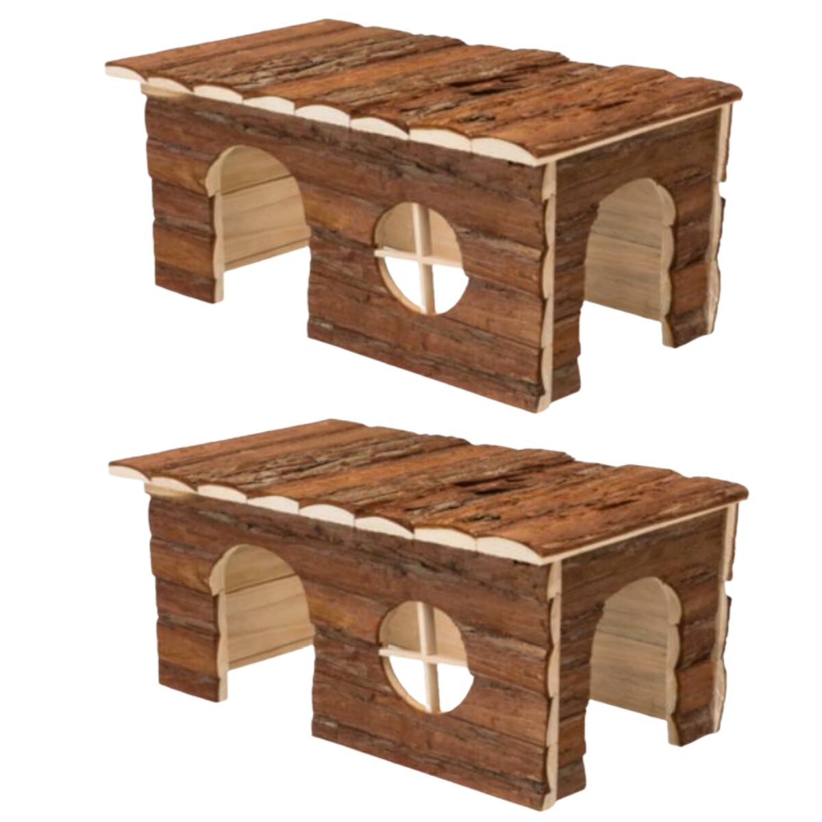 YES4PETS - Hamster Wooden Hideout House for Small Pets - Pet Servo