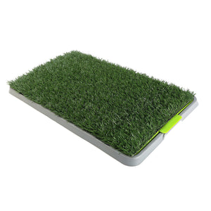 Artificial grass mat on a white background at Pet Servo