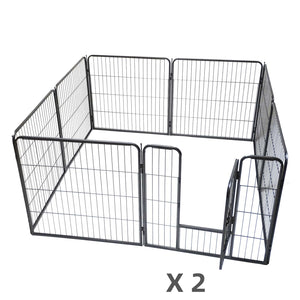 YES4PETS - 16-Panel 80cm Heavy Duty Pet Playpen - Pet Servo