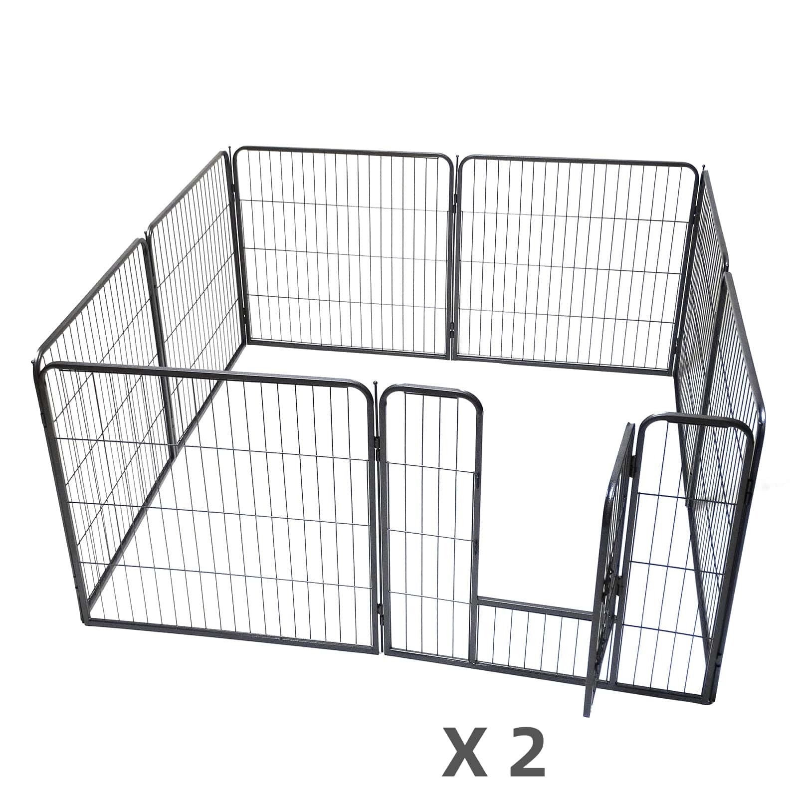 YES4PETS - 16-Panel 80cm Heavy Duty Pet Playpen - Pet Servo