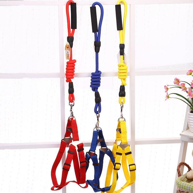 YES4PETS - 2 X Medium Pet Dog Puppy Dog Harness Collar leash lead